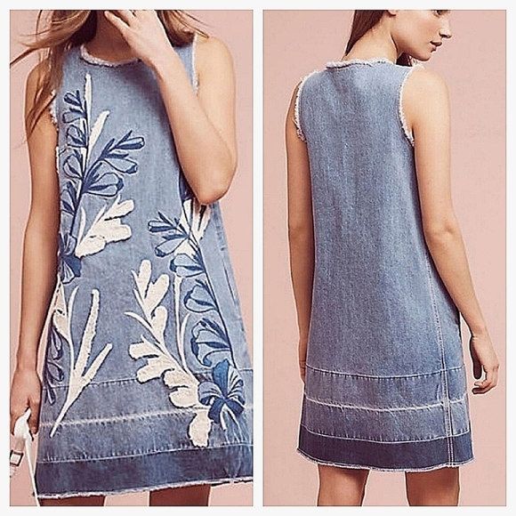 Anthropologie Holding Horses‎ Denim Dress - Picture 1 of 2